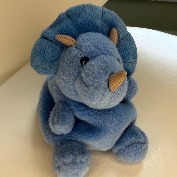 Aurora World Palm Pals Tank Triceratops Plush Toy 5" - Picture 5 of 5